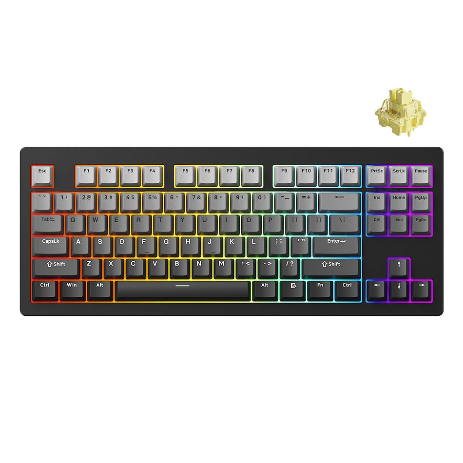Monsgeek M3W Multi-Modes Aluminum Case Hot-Swappable Mechanical Keyboard Gasket Mount