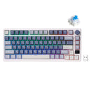 Royal Kludge RK-M75 Tri-Mode RGB 81 Keys Hot-Swappable Mechanical Keyboard Ocean Blue (Blue Switch, Brown Switch)