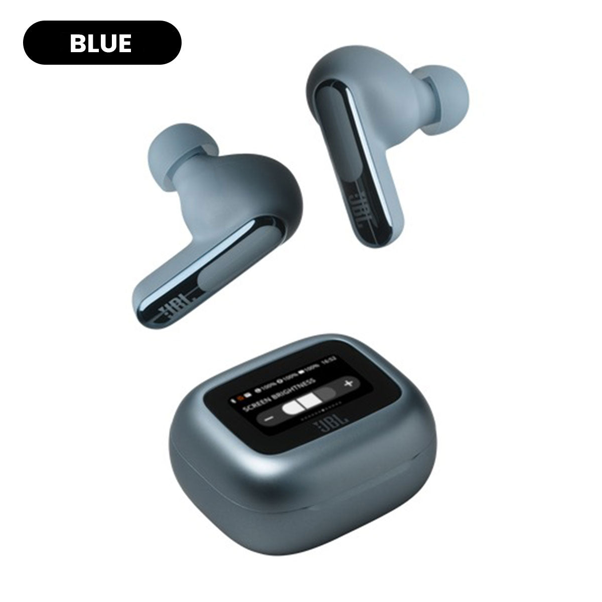 JBL Live Beam 3 True Wireless Noise Cancelling Closed-Stick Earbuds (Black, Silver, Purple, Blue)