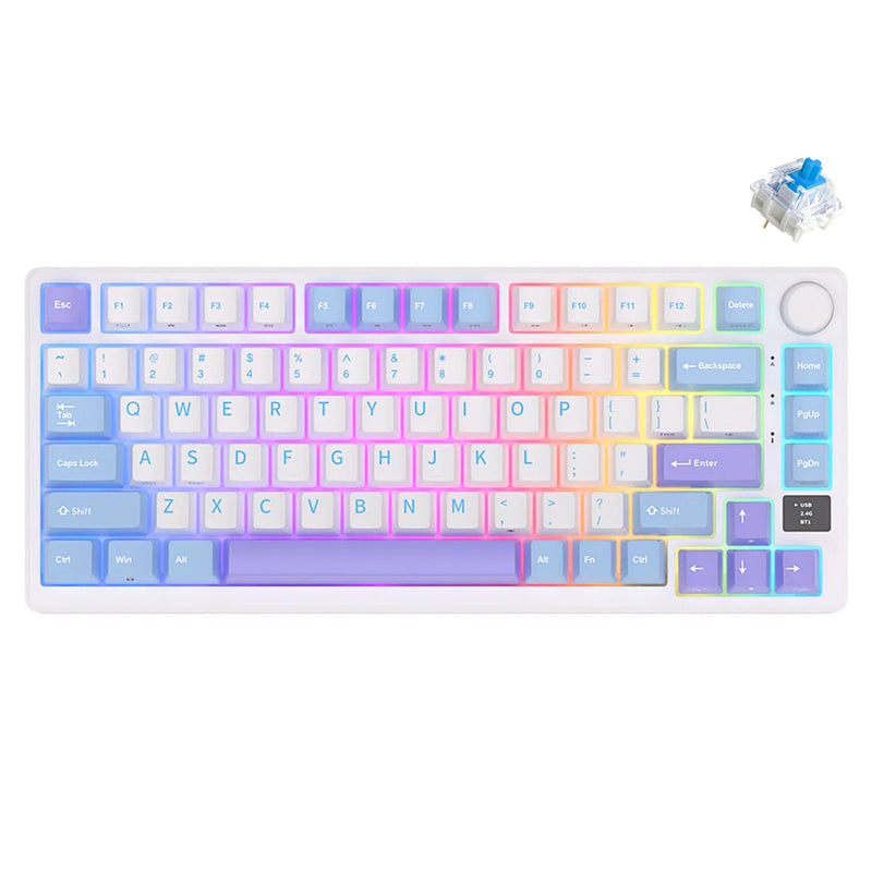 Royal Kludge RK-M75 Tri-Mode RGB 81 Keys Hot-Swappable Mechanical