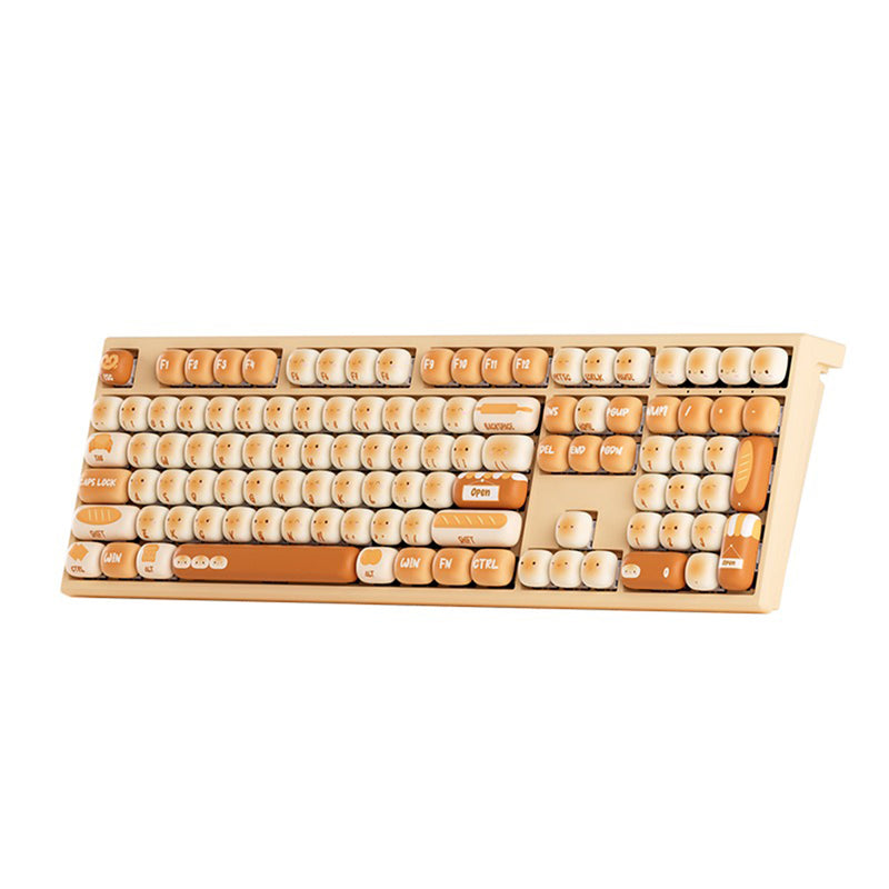 Akko x MonsGeek MG108B Bun Wonderland Multi-Mode RGB Hot-Swappable Mechanical Keyboard (Akko V3 Piano Pro Switch)