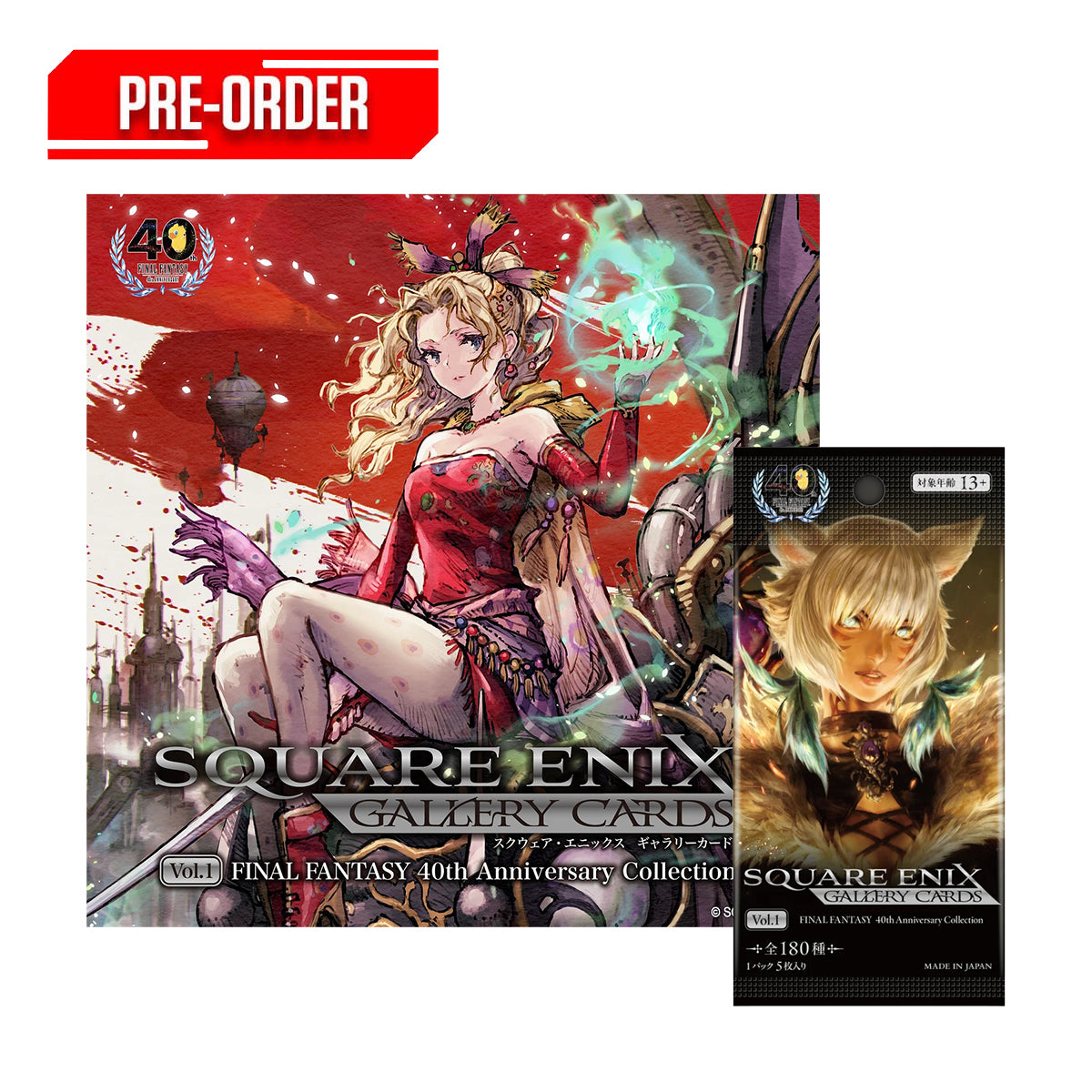 Square Enix Gallery Cards Vol. 01 - Final Fantasy 40th Anniversary Collection (Display Box)