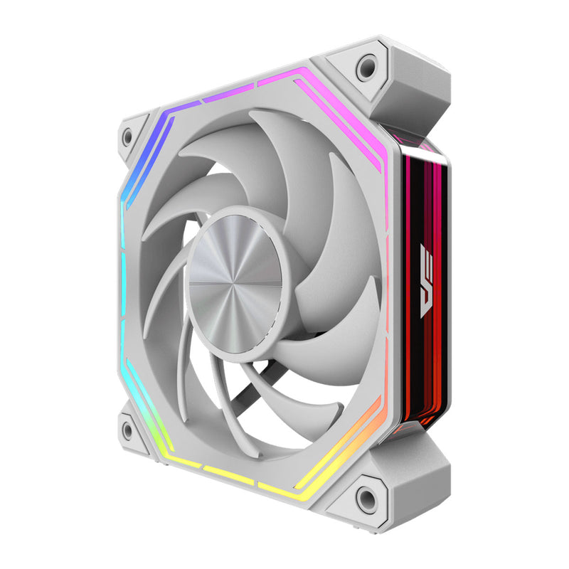 DarkFlash INF34 PWM ARGB Single Cooling Fan (Black, White)