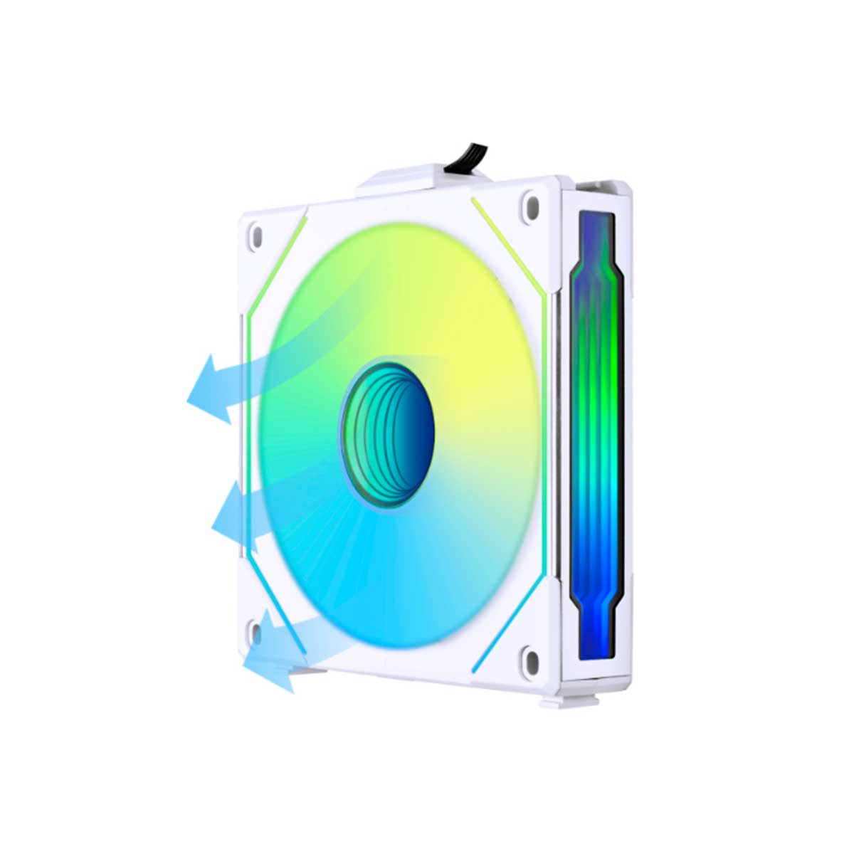 LIAN LI Uni Fan SL-Infinity 120 RGB Revolutionized Daisy-Chain Reverse Blade Single Pack (UF-RSLIN120-1W) (White)