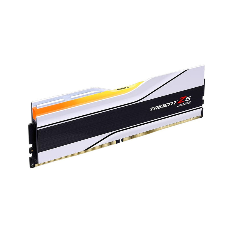 G.Skill Trident Z5 Neo RGB 64GB (2x32GB) DDR5-6000 CL30-36-36-96 1.40V AMD EXPO Desktop Memory (White) (F5-6000J3036G32GX2-TZ5NRW)