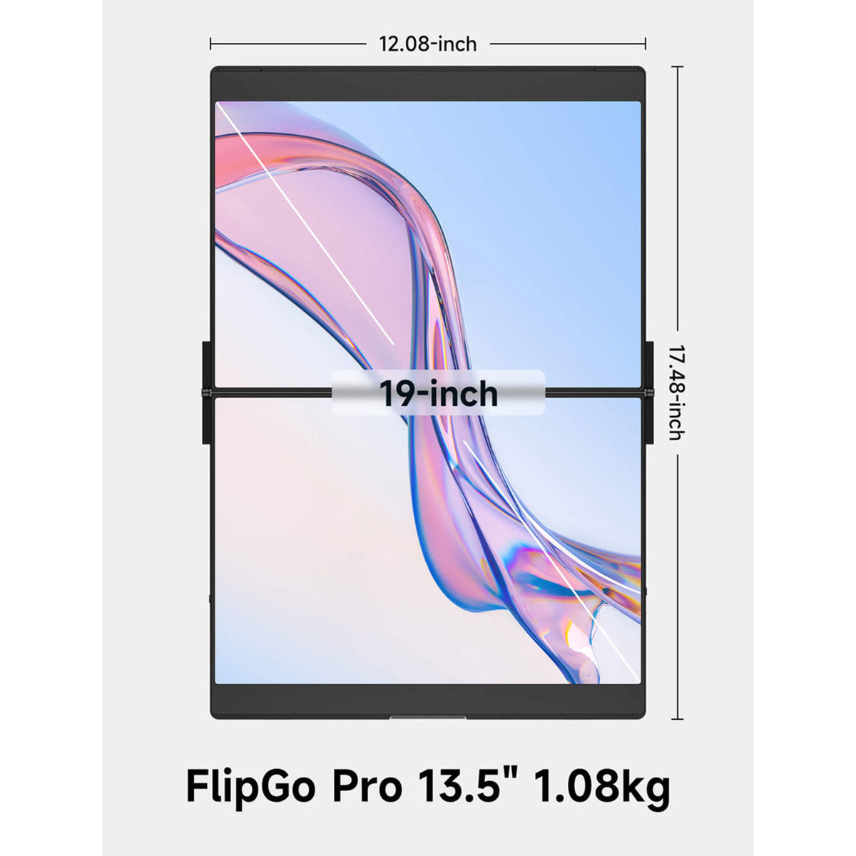 JSAUX FlipGo Pro 13.5" 2256x1504 Dual Stacked Portable Monitor (Black) (PM0201)