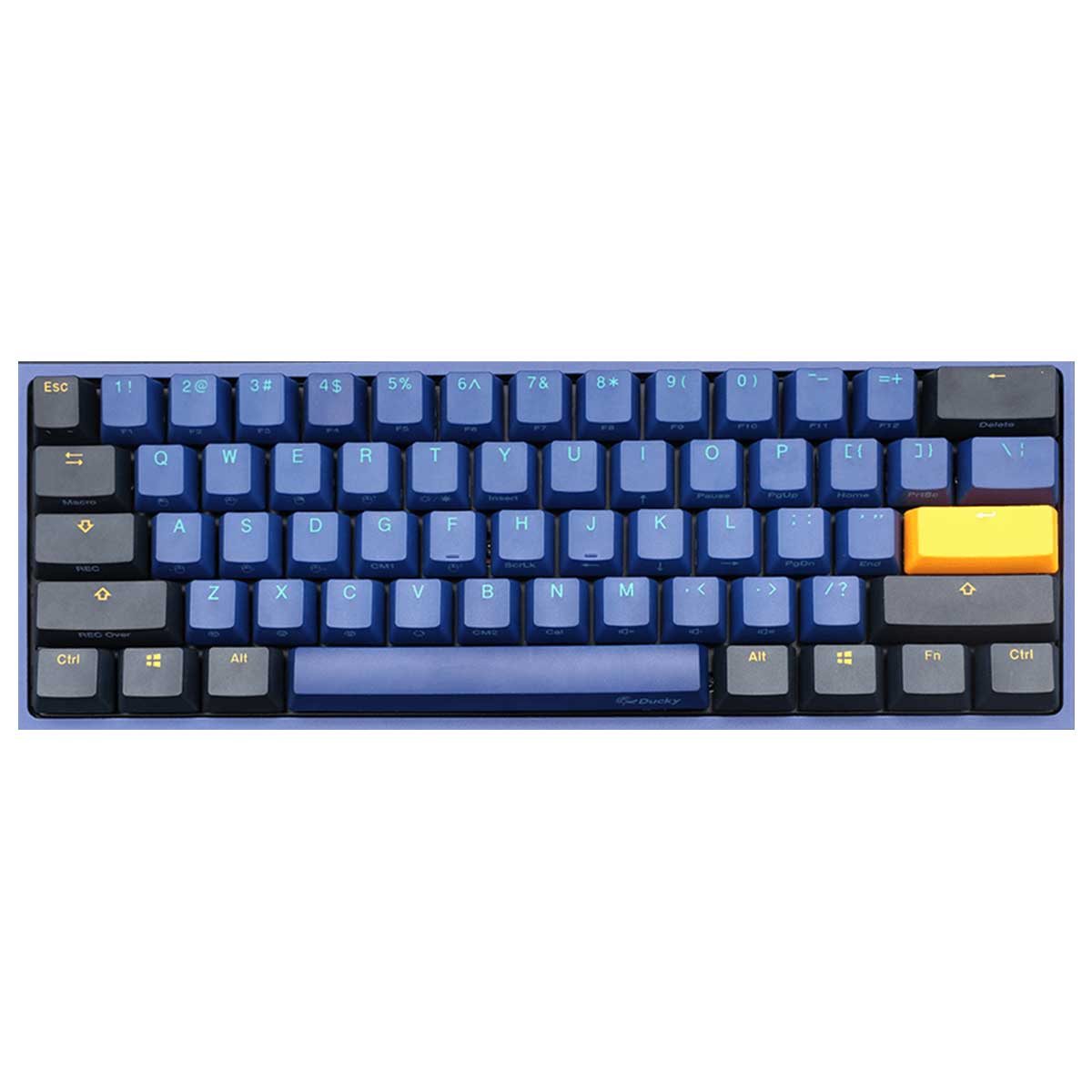 DUCKY ONE 2 MINI HORIZON WHITE LED DOUBLE SHOT PBT MECHANICAL KEYBOARD (CHERRY RED SWITCH) (DKON1861S-RUSPDZZWH) - DataBlitz