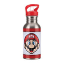 Paladone Super Mario Metal Water Bottle with Straw (PP8022NNV2)