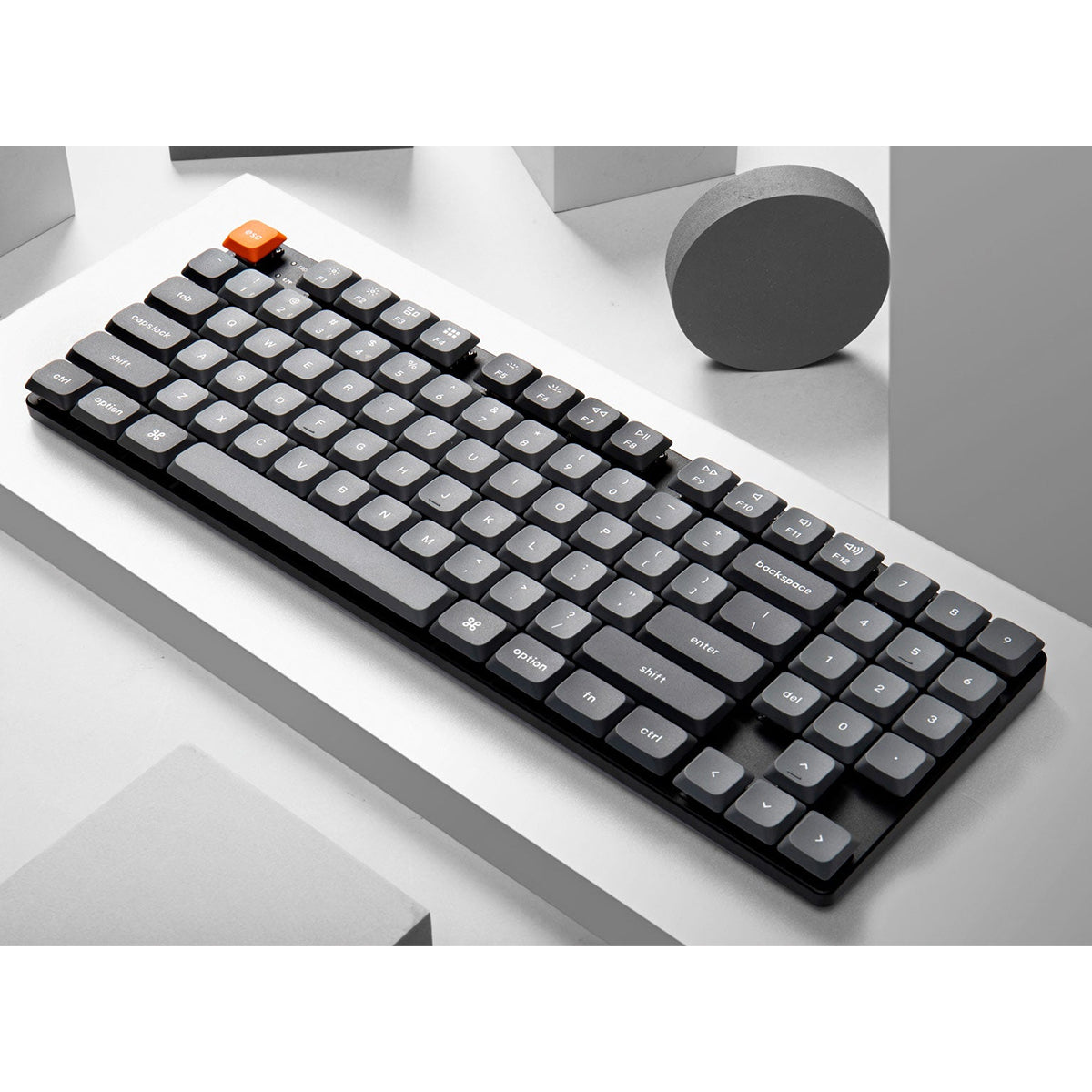 Keychron K13 Max QMK/VIA RGB Backlight Hot-Swappable Wireless Custom Mechanical Keyboard (Low Profile Gateron Mechanical Red Switch) (K13M-H1)