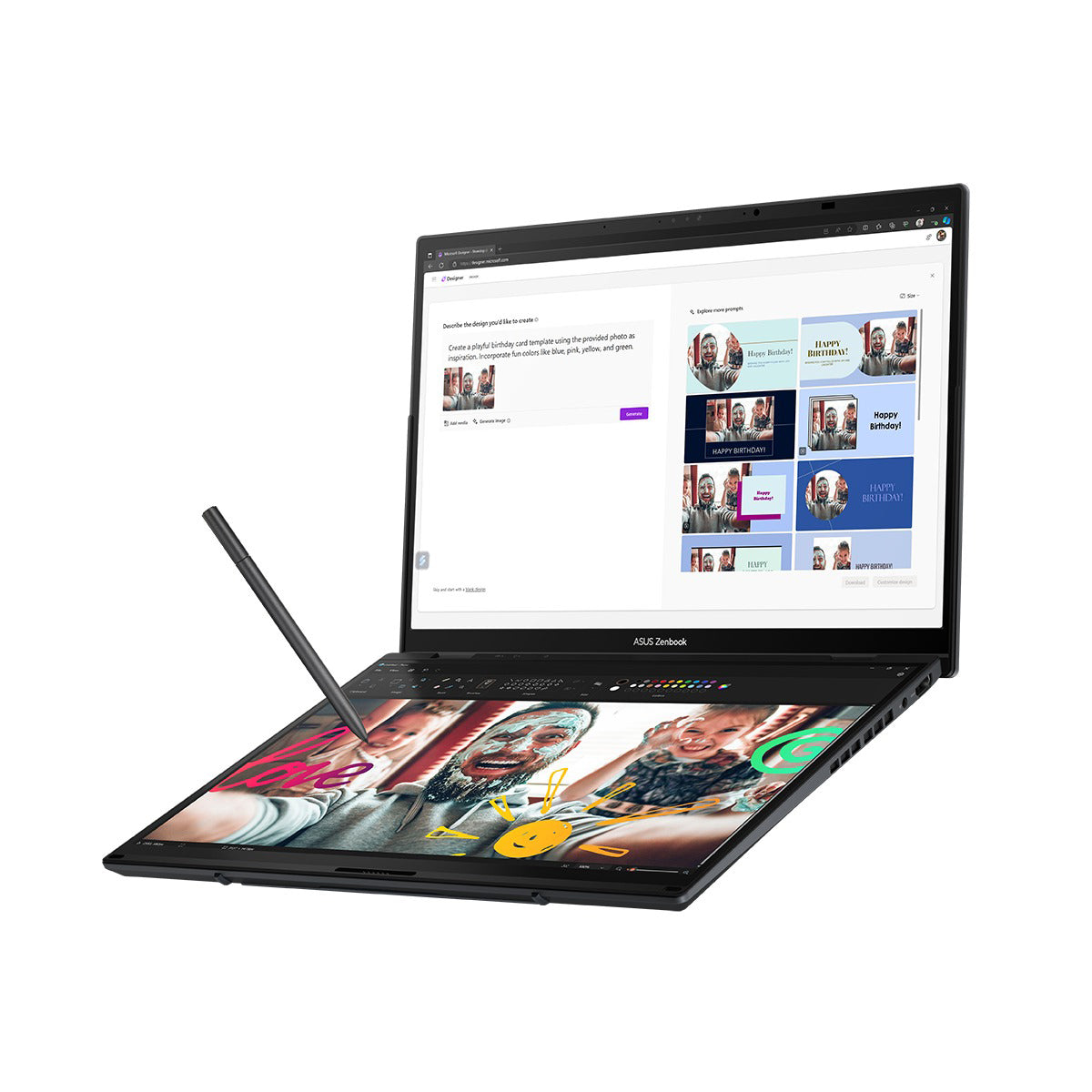Asus Zenbook Duo 14 OLED UX8406CA-PZ165WSM Laptop (Inkwell Gray)