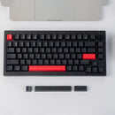 Keychron Lemokey X4 QMK Red Backlight 75% Wired Mechanical Gaming Keyboard - Black-Shine Through Keycap (Brown Switch) (X4-A3)