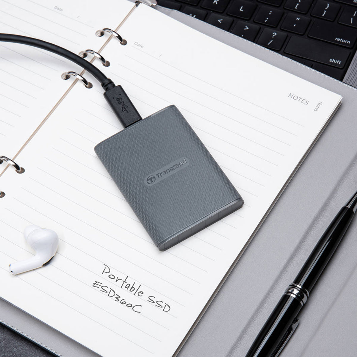Transcend ESD360C USB 20Gbps Up to 2000MB/s Type-C Portable SSD