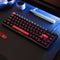 Keychron Lemokey X6 QMK Red Backlight 65% Wired Mechanical Gaming Keyboard (Brown Switch) (X6-A3)