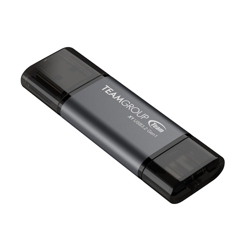 TeamGroup X1 128GB USB 3.2 Gen1 Type-C & Type-A 100MB/s Read Flash Drive (TX13128GC01)