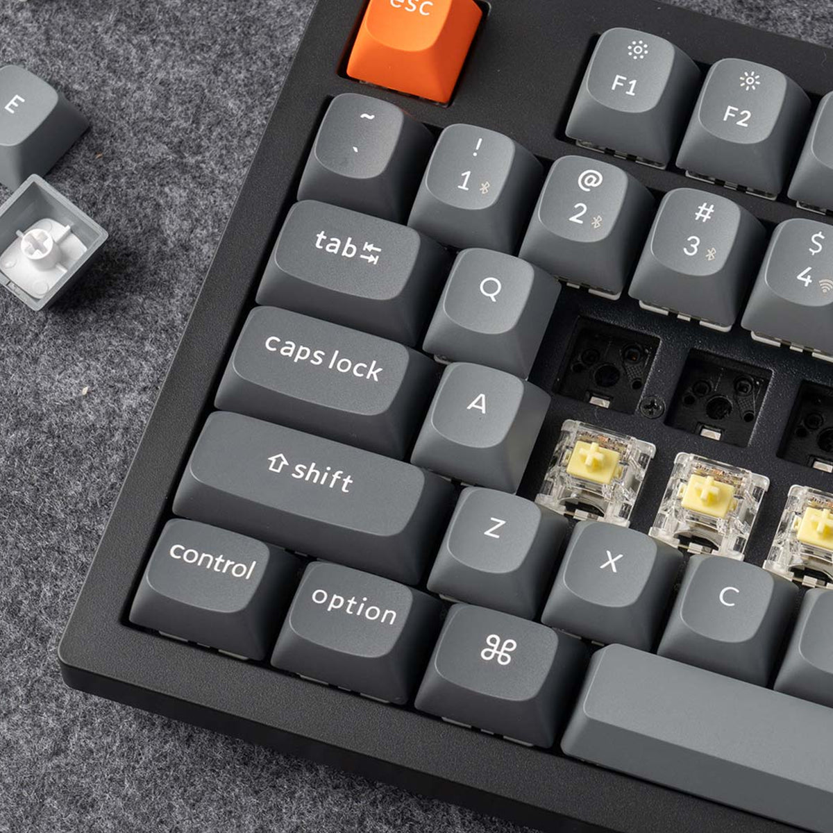 Keychron K10 Max QMK Fully Assembled RGB Backlight Full-Size Wireless Mechanical Keyboard Black (Super Banana Switch, Super Red Switch) (K10M-B4, K10M-B1)