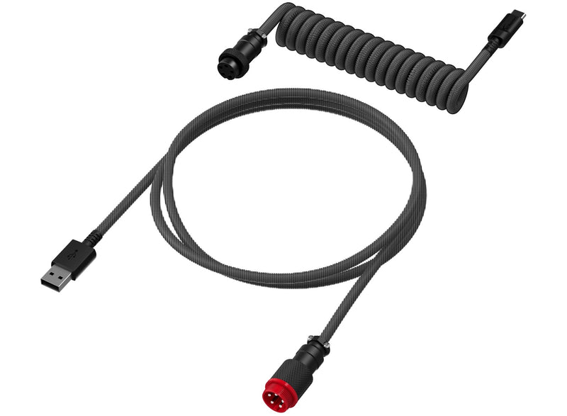 HyperX USB-C Coiled Cable (Gray/Black) (6J679AA)
