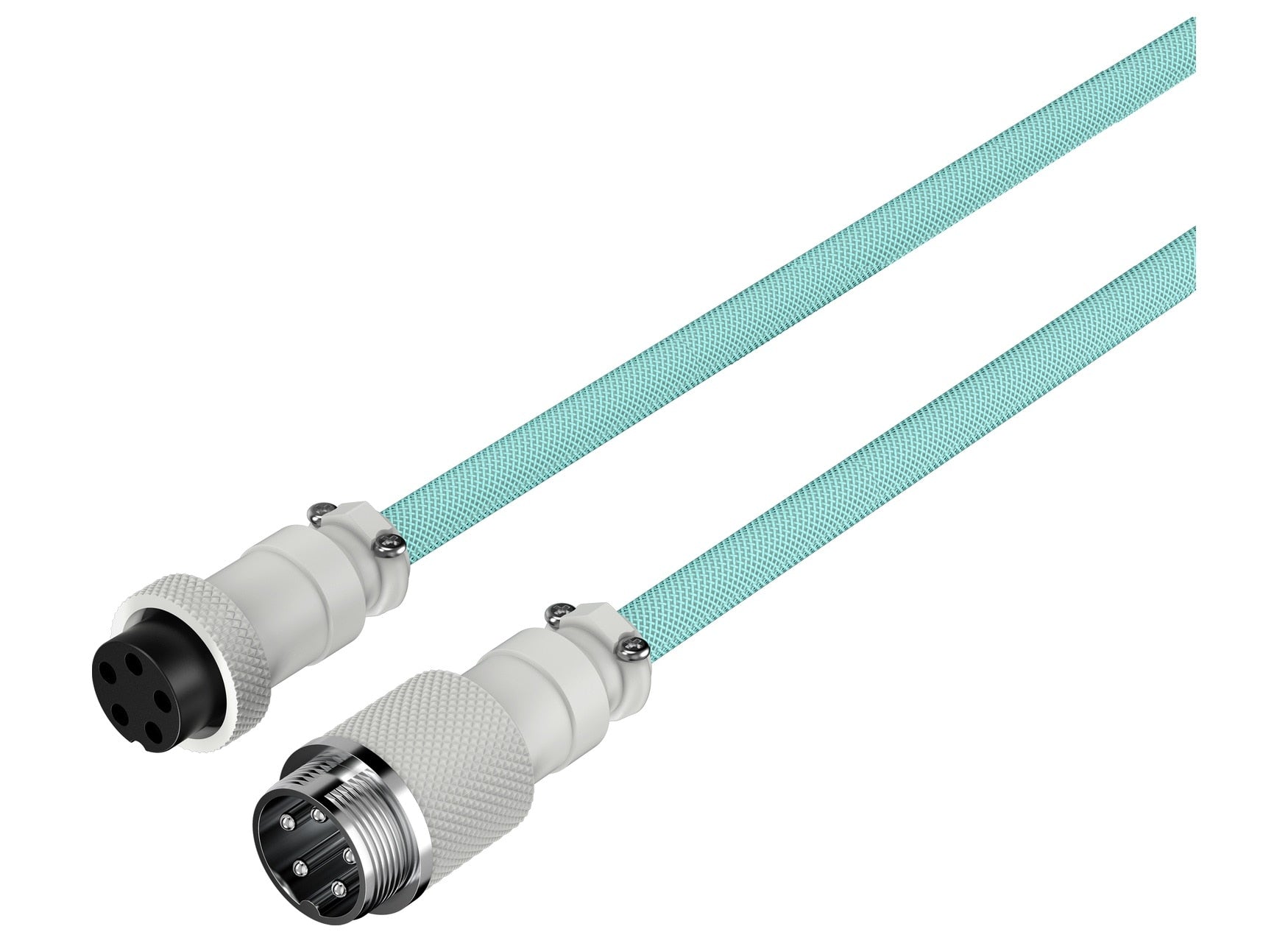 HyperX USB-C Coiled Cable (Light Green/White) (6J681AA)