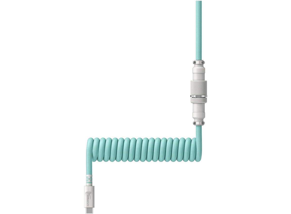 HyperX USB-C Coiled Cable (Light Green/White) (6J681AA)
