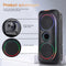 Oudiobop BK-8861 8"x2 RGB Bluetooth Speaker (Black)