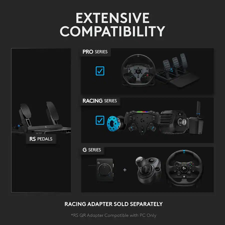 Logitech RS Pedals for PC/Playstation/Xbox (Black) (941-000306)
