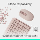 Logitech MK250 Compact Wireless Mouse and Keyboard (Rose) (920-013561)