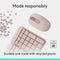 Logitech MK250 Compact Wireless Mouse and Keyboard (Rose) (920-013561)