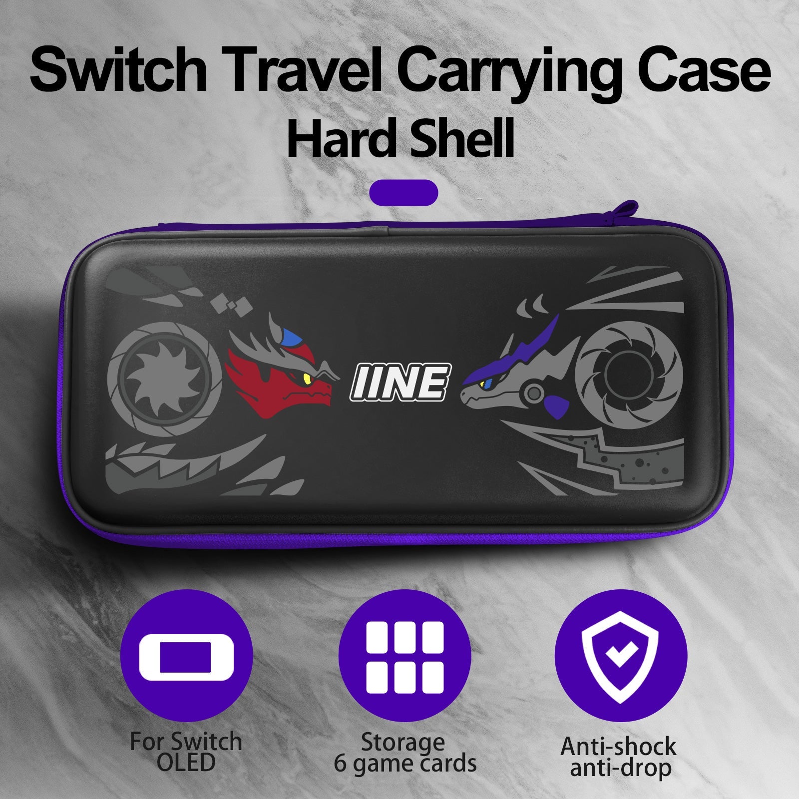 IINE Pokemon Scarlet & Violet Eva Storage Bag For N-Switch / N-Switch ...