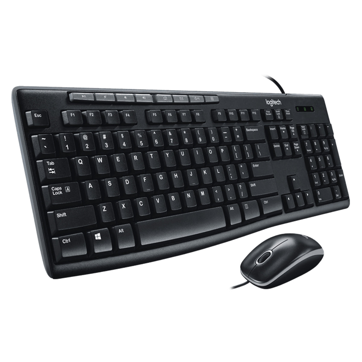 LOGITECH MK200 MEDIA PLUG AND PLAY USB KEYBOARD AND MOUSE COMBO - DataBlitz