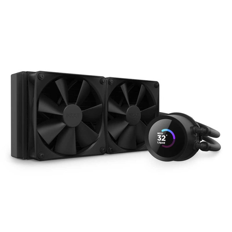 NZXT Kraken 240 240MM AIO Liquid Cooler With LCD Display (Matte Black) (RL-KN240-B1)