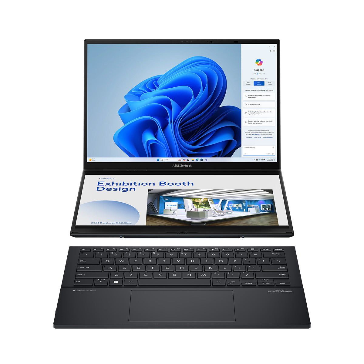 Asus Zenbook Duo 14 OLED UX8406CA-PZ165WSM Laptop (Inkwell Gray)