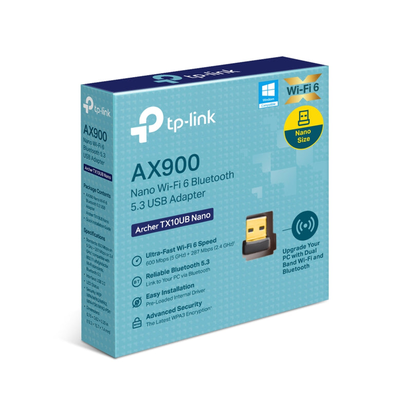 TP-Link Archer TX10UB Nano AX900 Wi-Fi 6 Bluetooth 5.3 USB Adapter