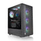 Thermaltake S200 TG RGB Mid Tower 3mm Tempered Glass With 120mm RGB Lite Front Fans PC Case