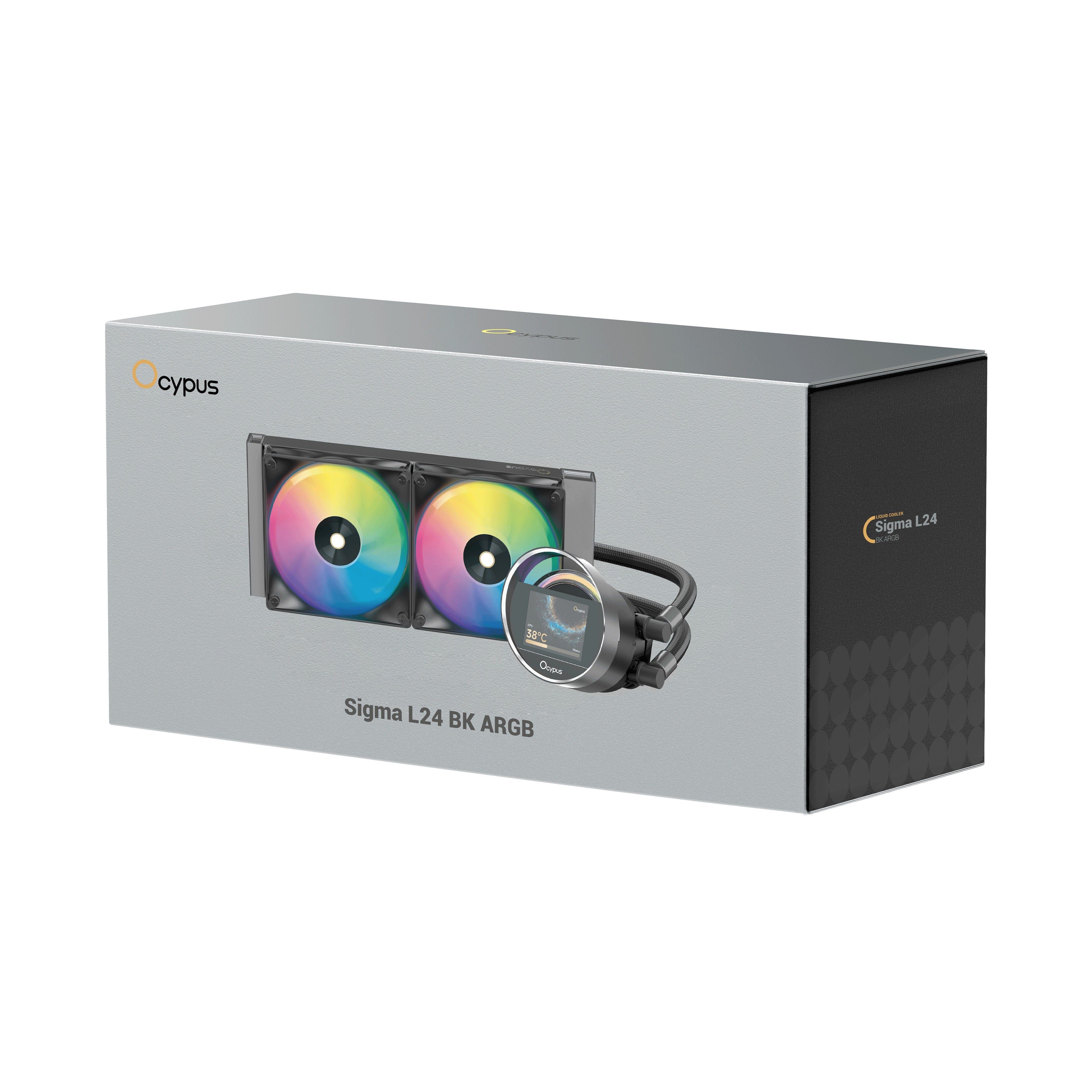 Ocypus Sigma L24 ARGB 240mm ARGB AIO Liquid Cooler with 2.4" IPS Display