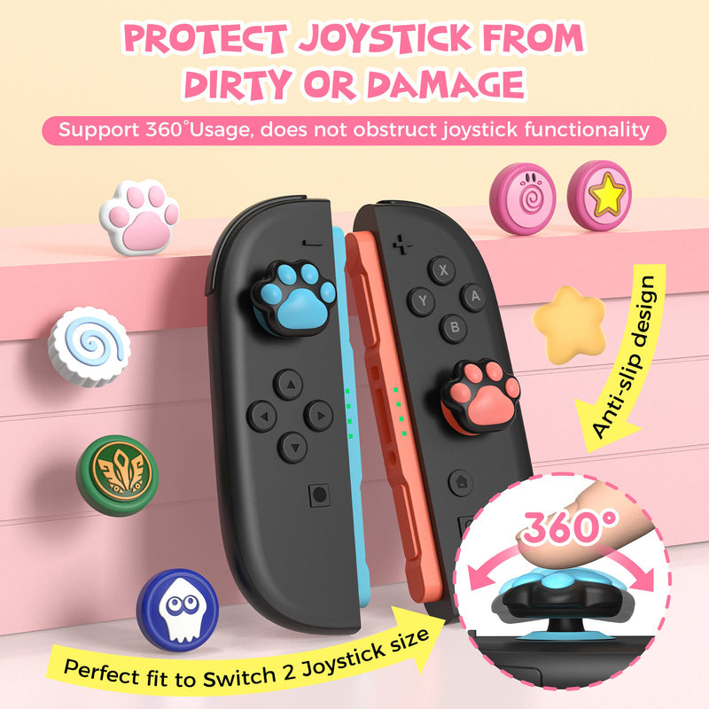 IINE Star-Shaped Joystick Caps for Nintendo Switch 2 (Yellow) (L1159)