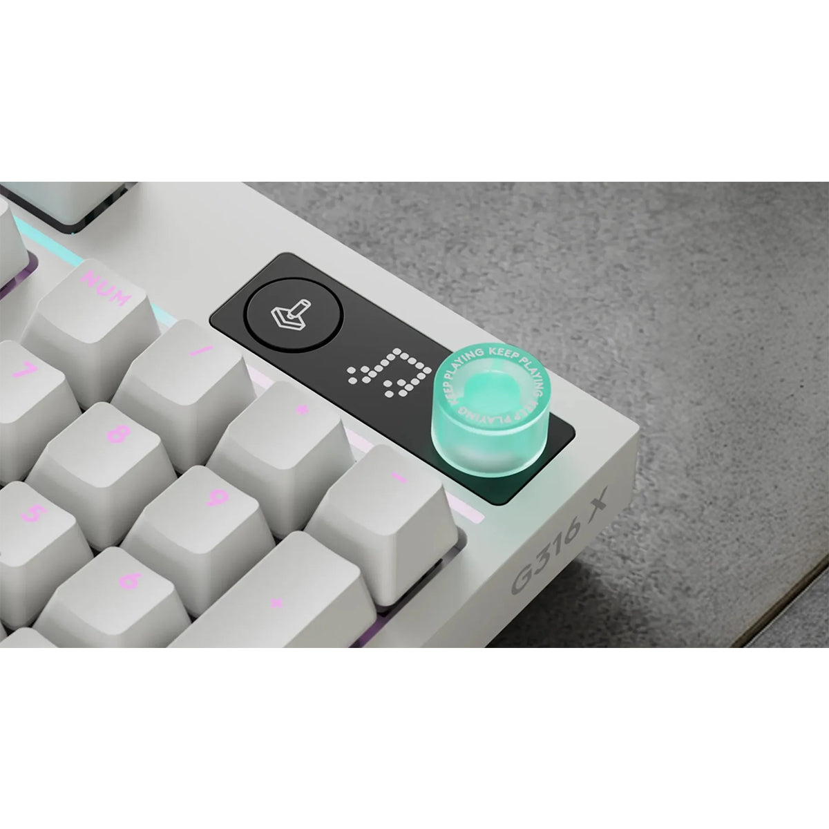 Logitech G316 X 98 Wired Mechanical Gaming Keyboard (White)