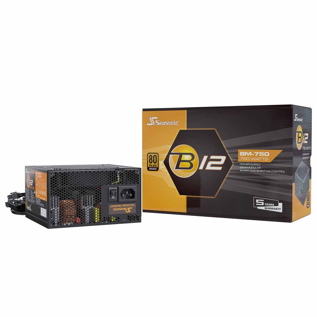 Seasonic B12 BM-750 750W 80+ Bronze Semi-Modular Power Supply