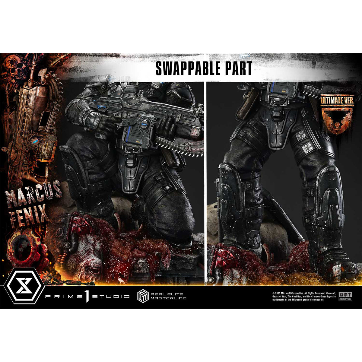 Real Elite Masterline Gears of War: Reloaded Marcus Fenix | DataBlitz