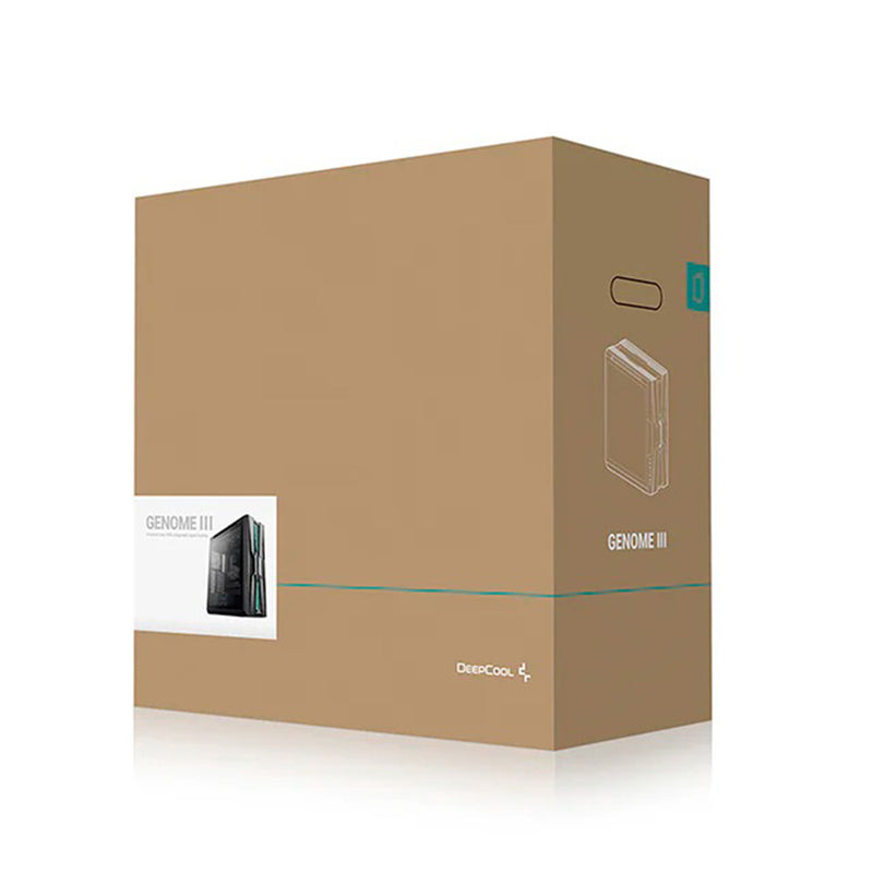 DeepCool Genome III Full-Tower Premium Case with Integrated Liquid Cooling (Black, White) (R-GENOME-BKALA3-G-3, R-GENOME-WHALA3-G-3)