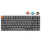 Keychron K3 Max QMK/Via RGB Backlit Hot-Swappable Compact Wireless Custom Mechanical Keyboard - Black/Grey (Low Profile Gateron Mechanical Brown Switch) (K3M-H3)