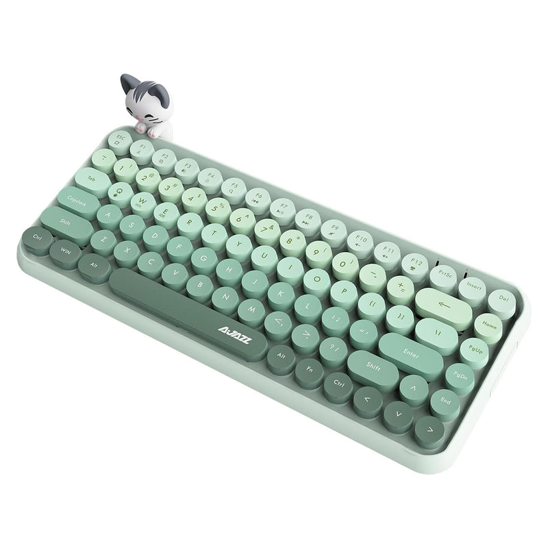 Ajazz 308I 84-Keys Bluetooth Wireless Membrane Keyboard (Milk Green)