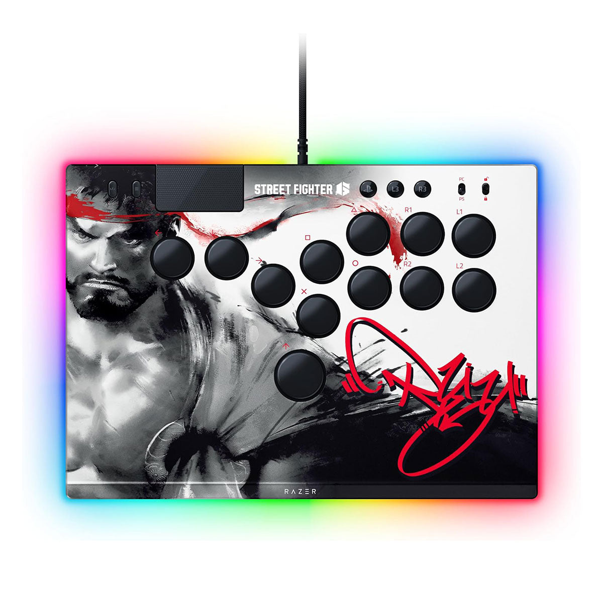 Razer Kitsune All-Button Optical Arcade Controller for PS5 & PC (Ryu Ed.)