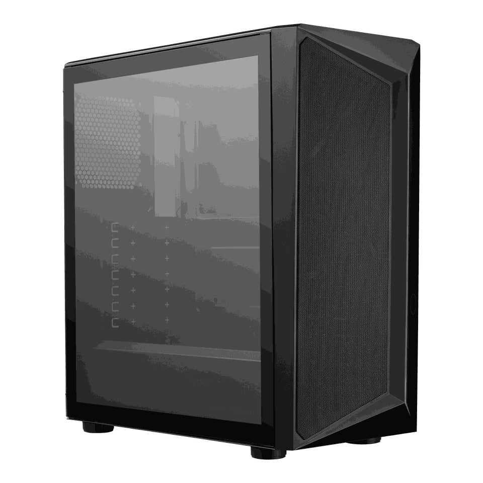 Cooler Master CMP 510 ARGB Strip Tempered Glass Mid Tower PC Case (Black) (CP510-KGNN-S00)