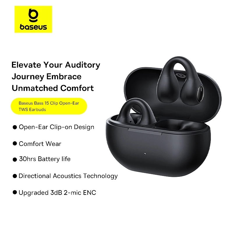Baseus Bass 15 Clip Open-Ear True Wireless Earphone | DataBlitz