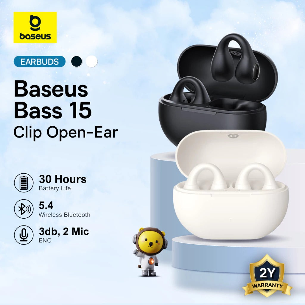 Tws Baseus R50 Baseus Bass 15 Clip Open-Ear True Wireless Earphone (Cluster Black ...