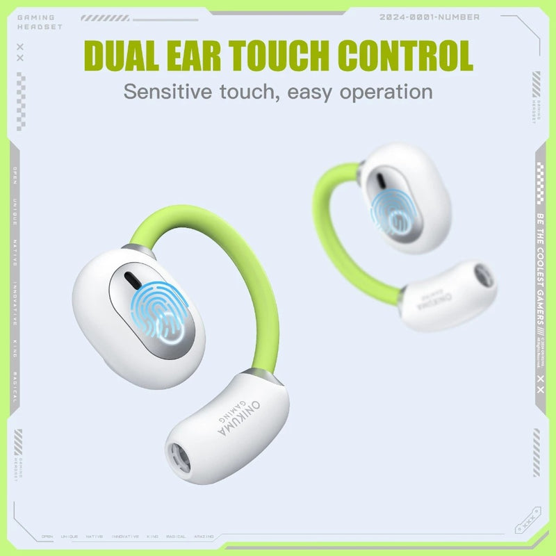 Onikuma T25 Wireless Earphones with Translation Function (White)