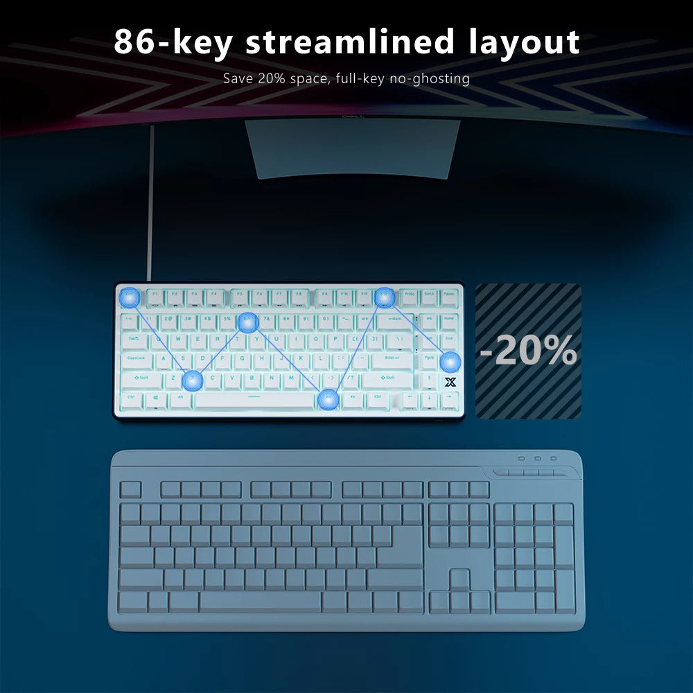 Royal Kludge RK X87 Single-Mode RGB Hot Swappable Mechanical Keyboard