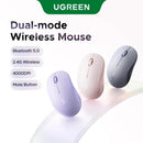 Ugreen Multi-Mode 4000DPI Wireless Mouse (Pink, Purple, Gray)