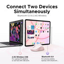 Ugreen Multi-Mode 4000DPI Wireless Mouse (Pink, Purple, Gray)