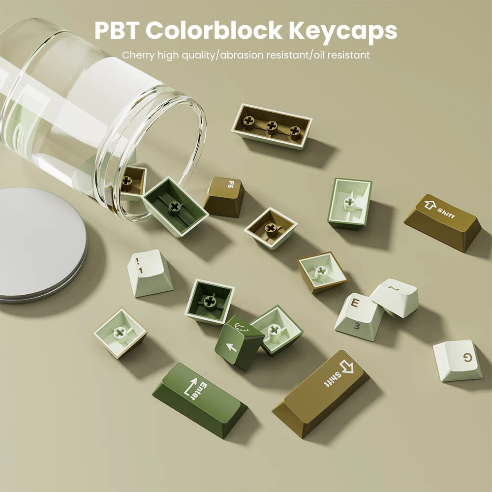 Royal Kludge RK-N99 Tri-Mode RGB 98 Keys Hot Swappable Mechanical Keyboard Phantom (Beige, Cream, Violet Switch)