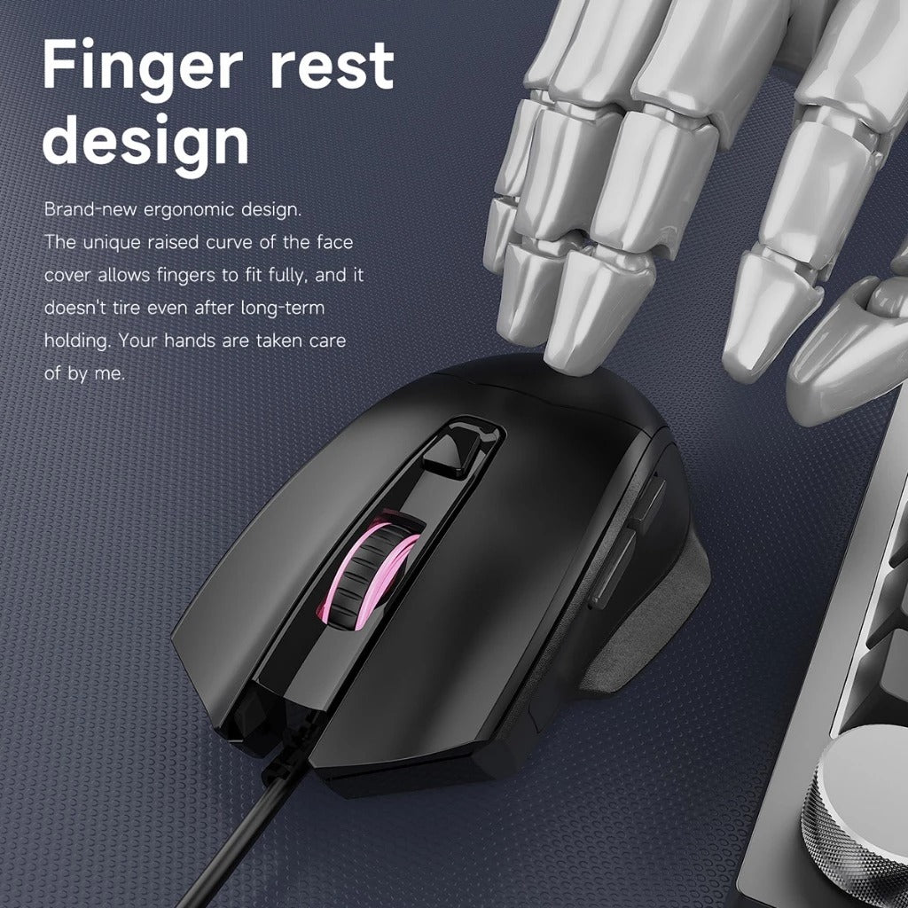 Ajazz NJ05 Wired Gaming Mouse (Black)